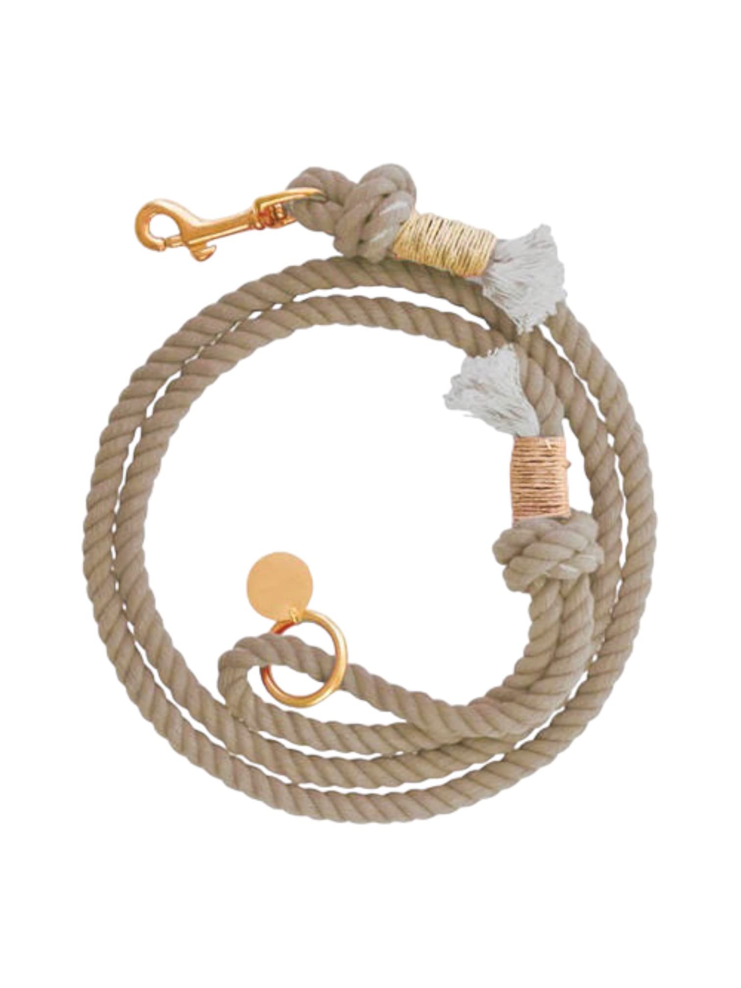 Light Brown Leash for Dogs Beige Leash Beige Dog Leash Brown Rope Leash Light Brown Dog Leash Khaki Leash Ombre Rope Leash for Dog Handmade Dog Leash (Khaki)