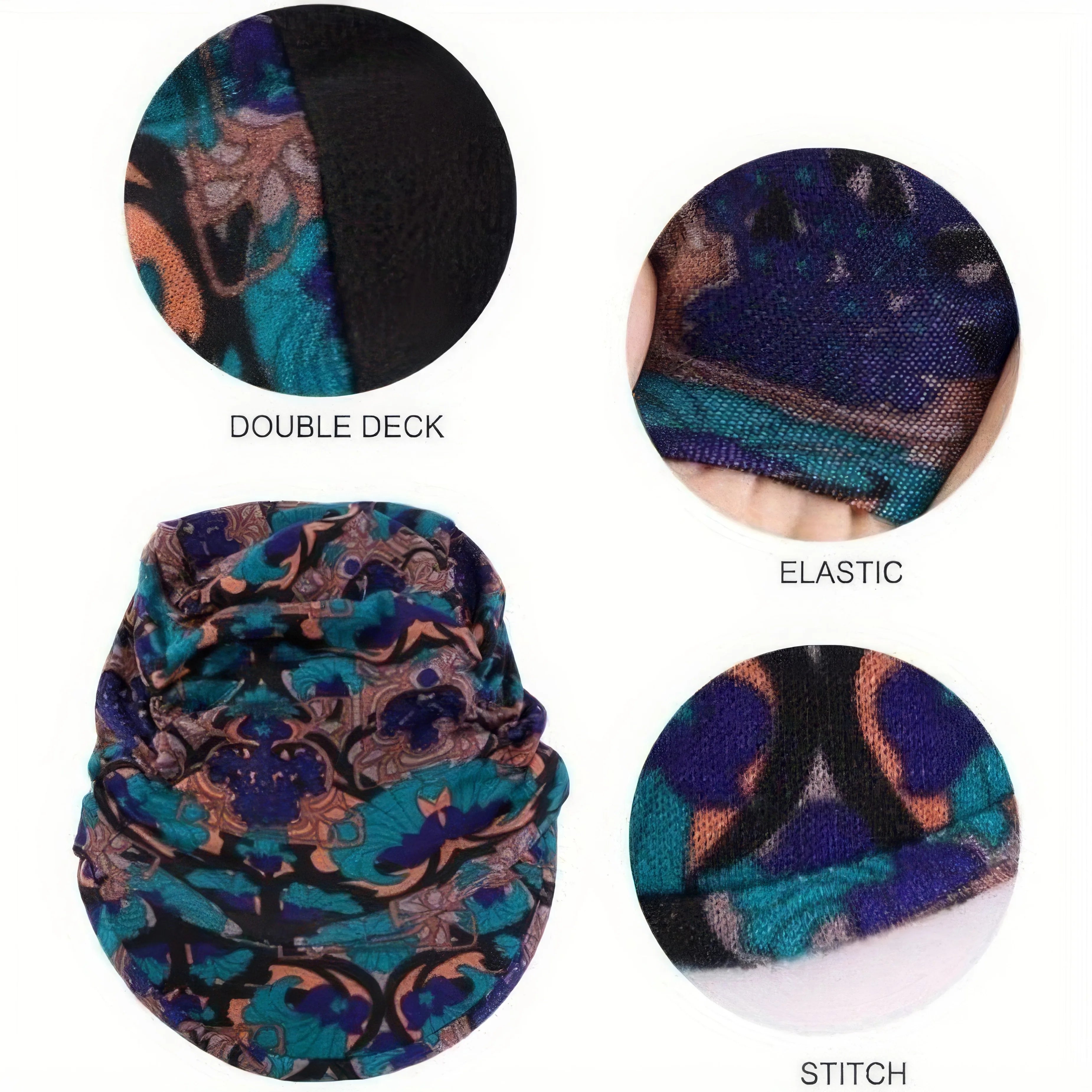 1/2/3 Twisted Duck Tongue Hats in Grey/Red, Vintage Print,