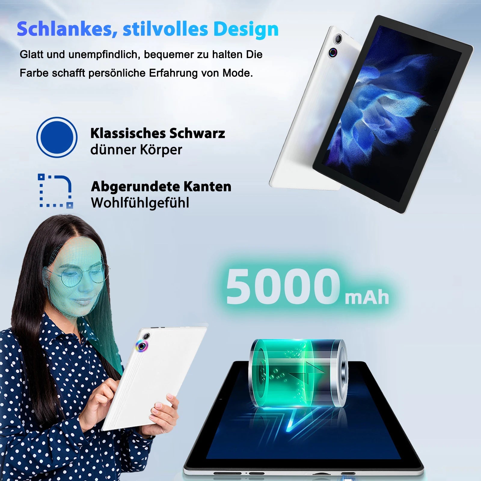 10 Inch Tablet Android 14 A523 Octa Core 12GB RAM 64GB