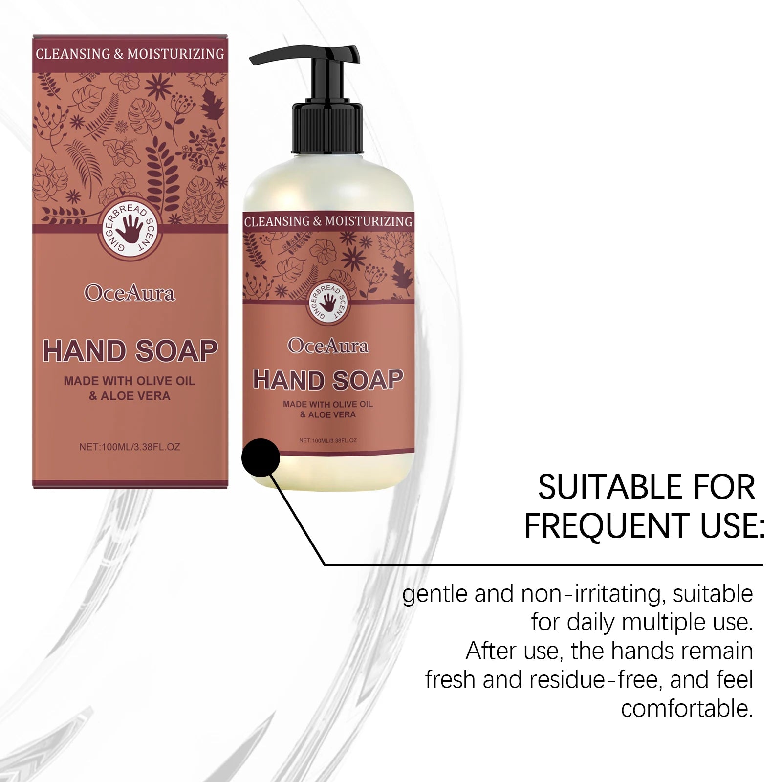 Oceaura Olive Oil Hand Soap Liquid Moisturizing