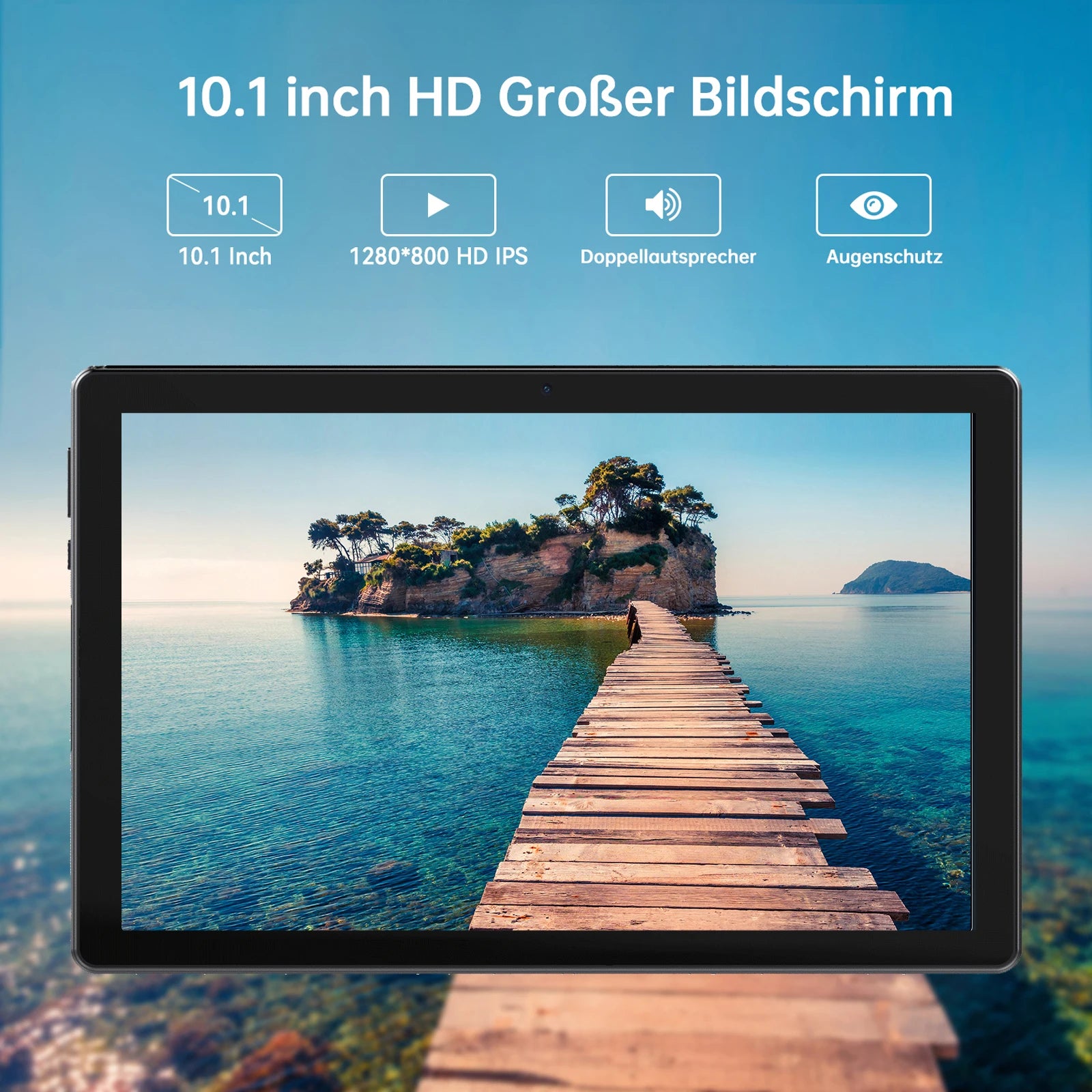 10 Inch Tablet Android 14 A523 Octa Core 12GB RAM 64GB