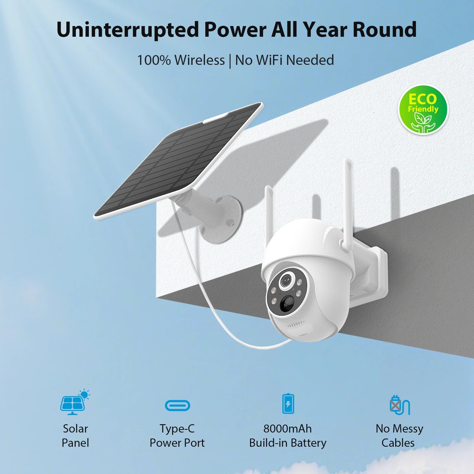 4G Solar Camera Wireless Outdoor Security Camera