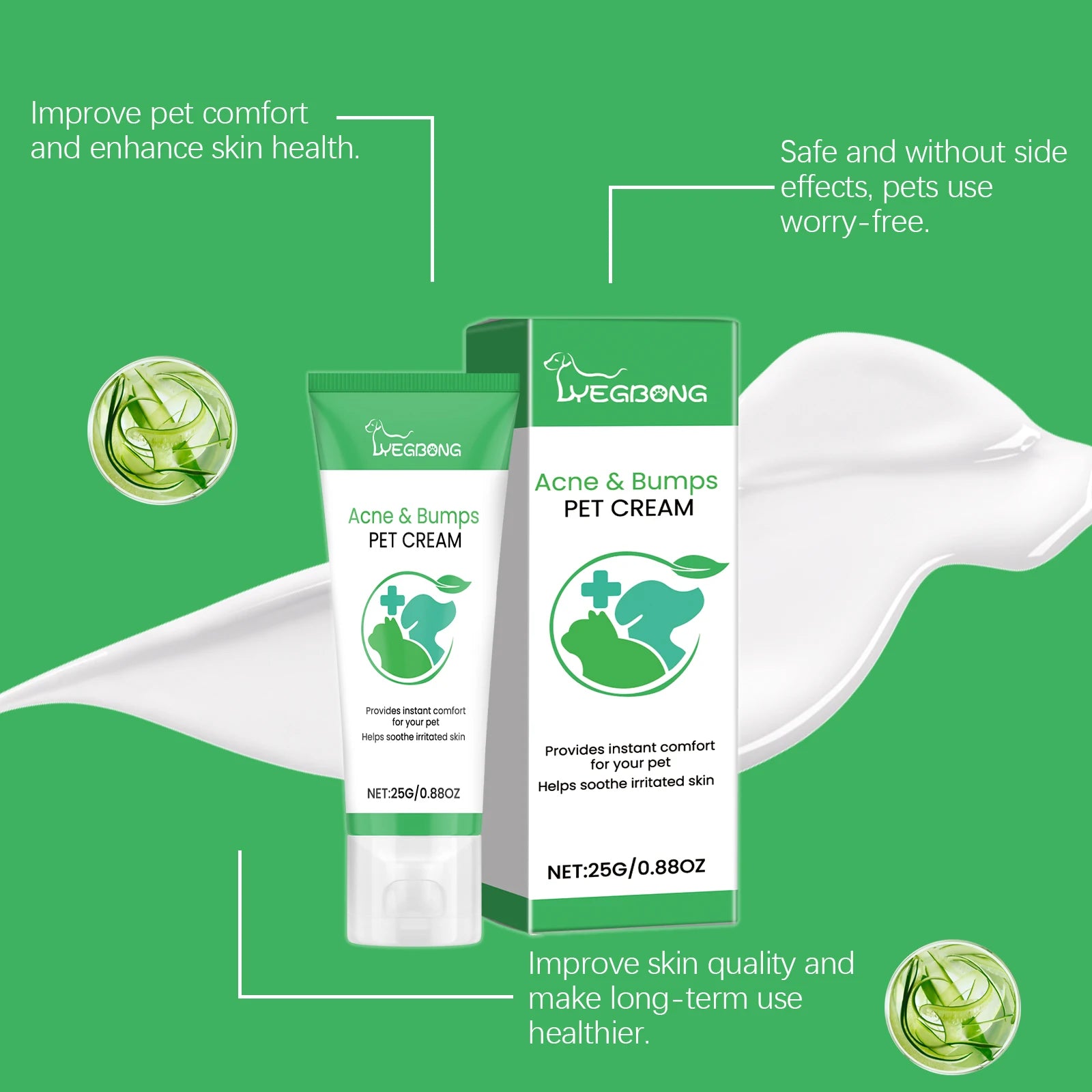 Pet Skin Care Cream Gentle Nourishing Reduce Redness and Swelling