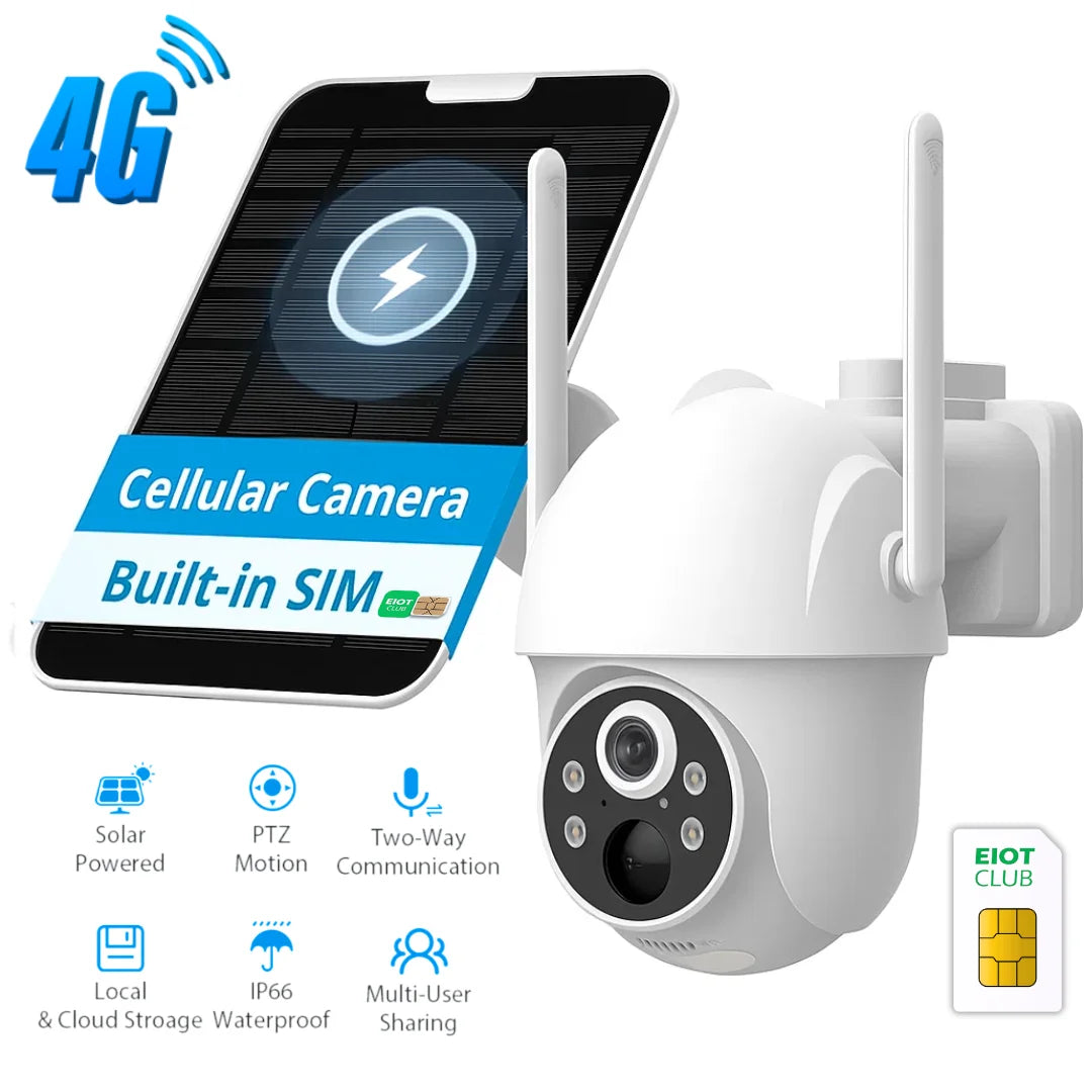 4G Solar Camera Wireless Outdoor Security Camera