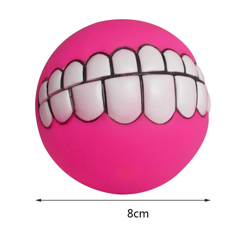 Pet Dog Ball Teeth Funny Trick Toy Silicone Toy