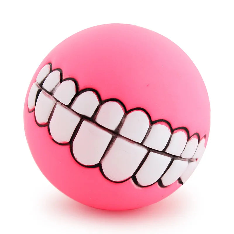Pet Dog Ball Teeth Funny Trick Toy Silicone Toy