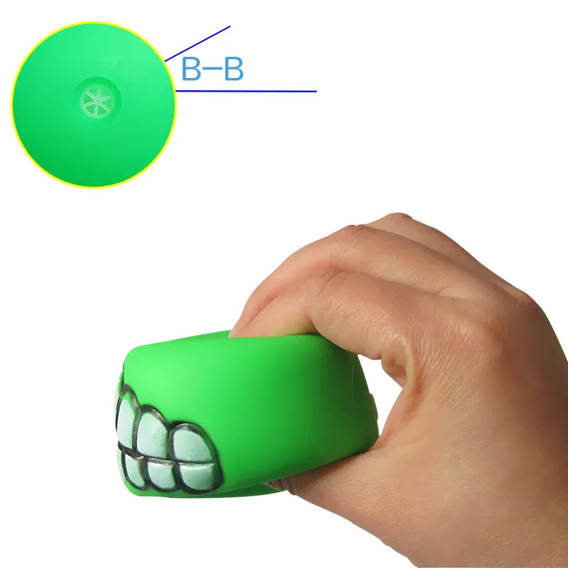 Pet Dog Ball Teeth Funny Trick Toy Silicone Toy