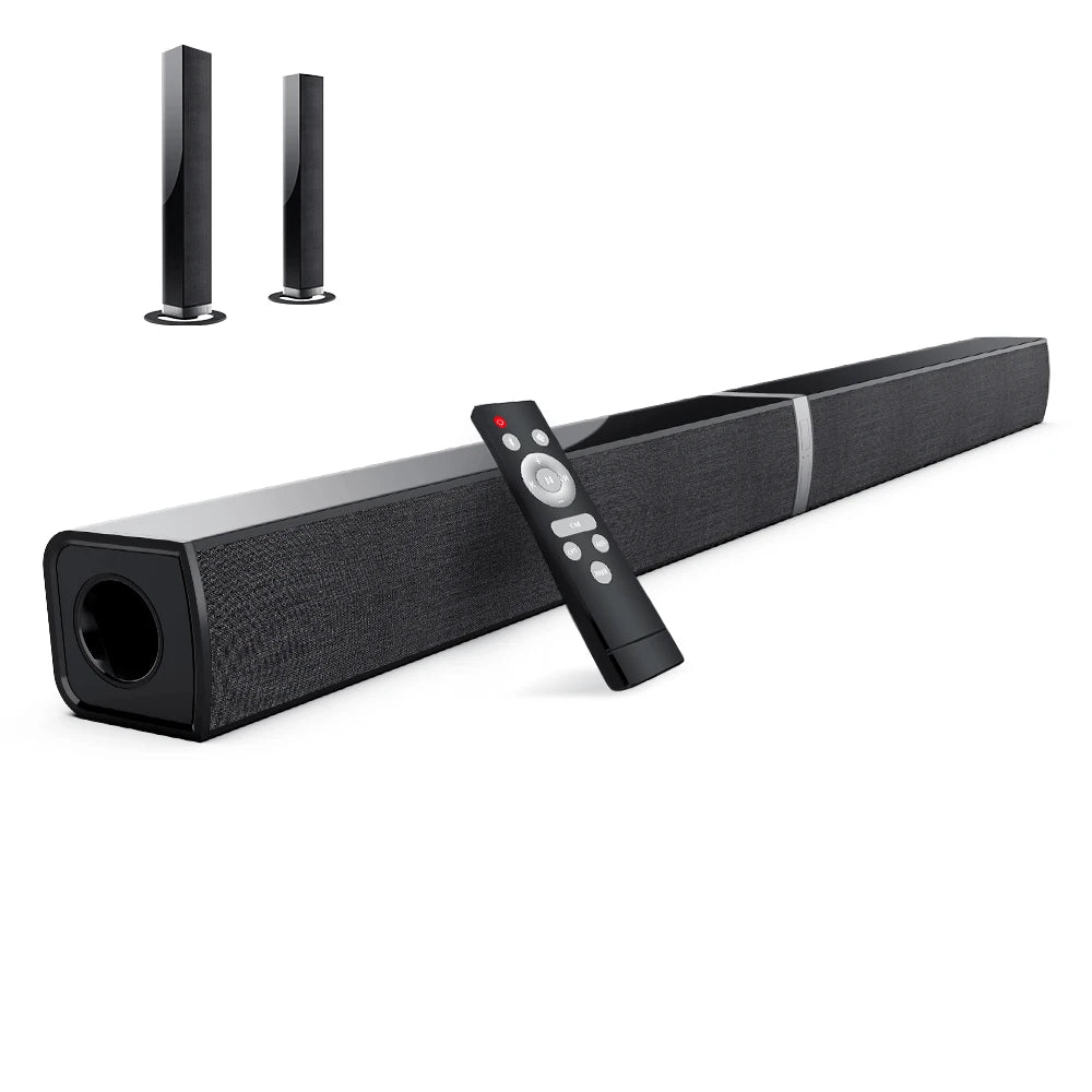2 in 1 Separable Soundbar for TV 2.0 Channel Home Audio Sound Bars -