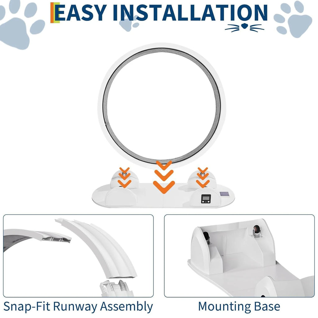 Cat Exercise Wheel for Indoor Cats,