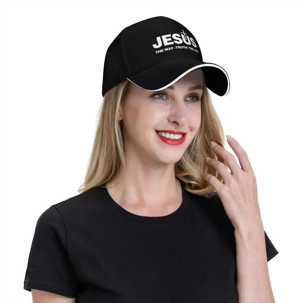1 Jesus Cross Printed Baseball Cap Men and Women