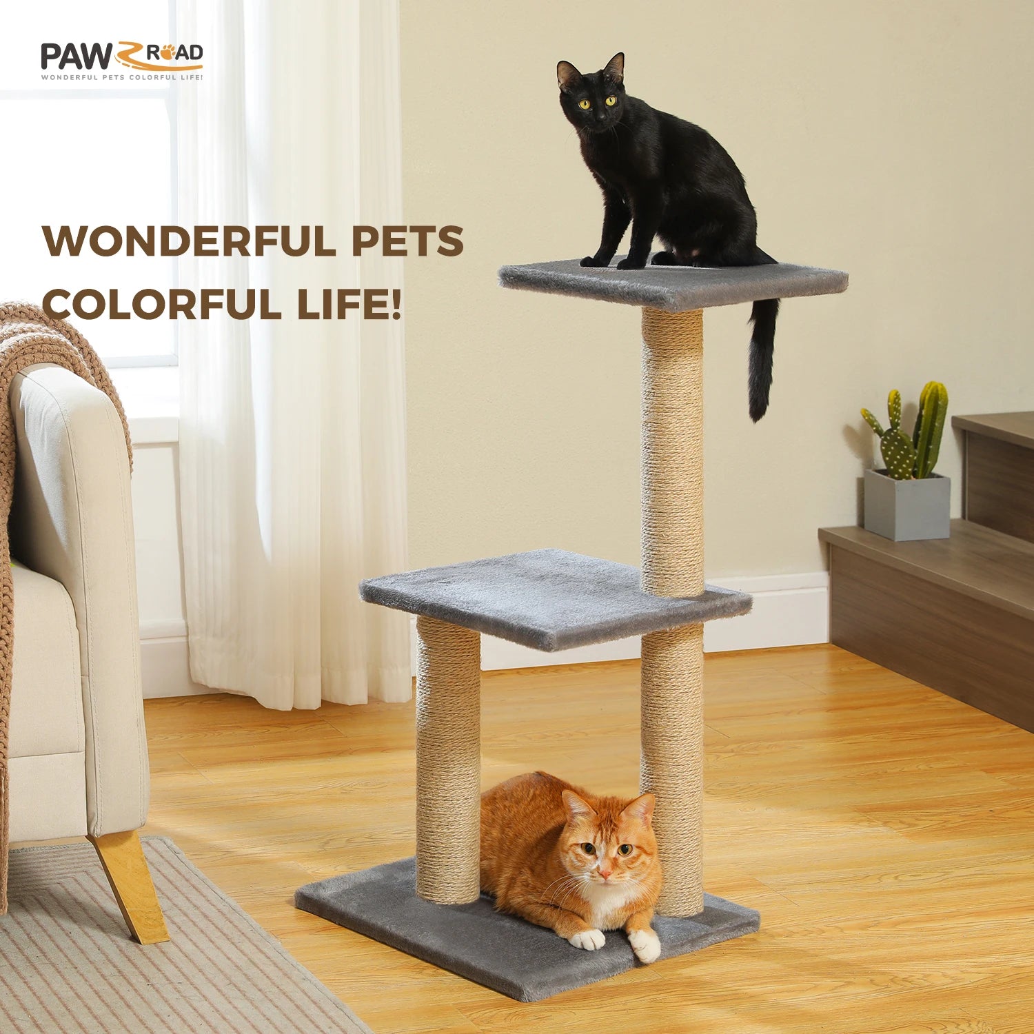 Cat tree Cat Tower for Indoor Cats 2 Styles Cat Activity Tree