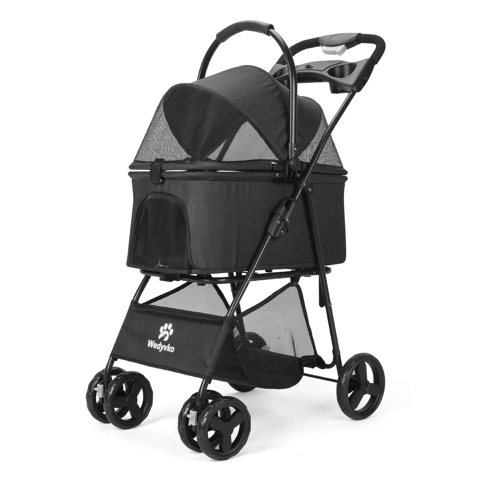 3 in 1 Pet Stroller with Removable Carrier