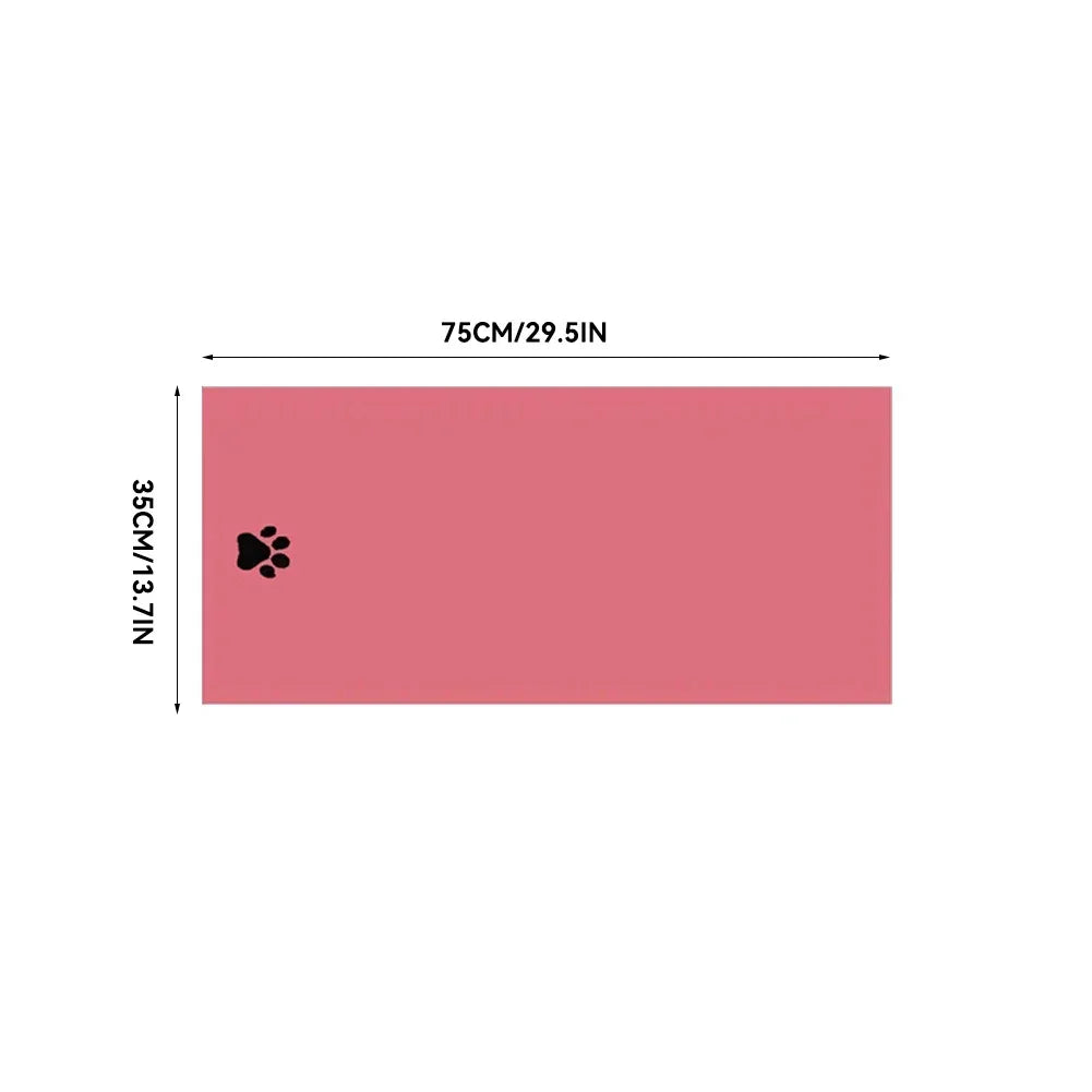 *75cm*100cm Microfiber Pet Bath Towel Embroidered Super Soft