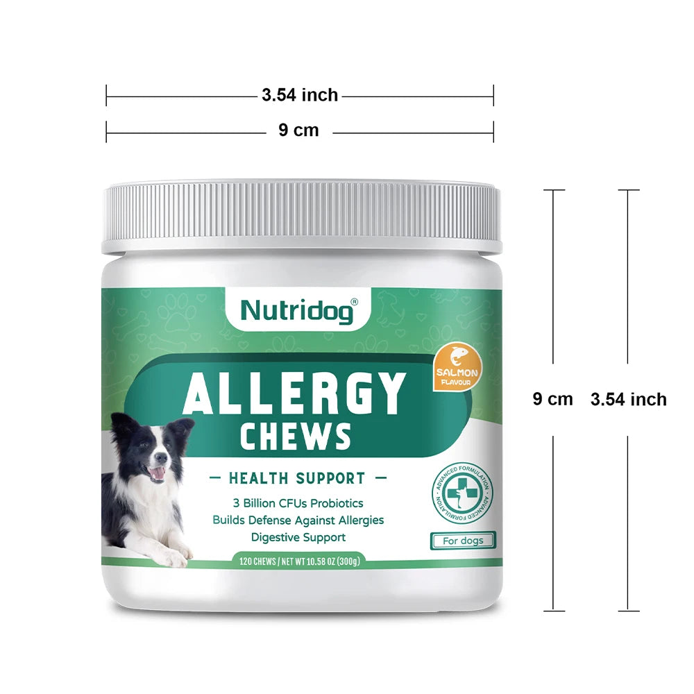 NUTRIDOG Dog Anti-Allergy Chews Salmon Flavor