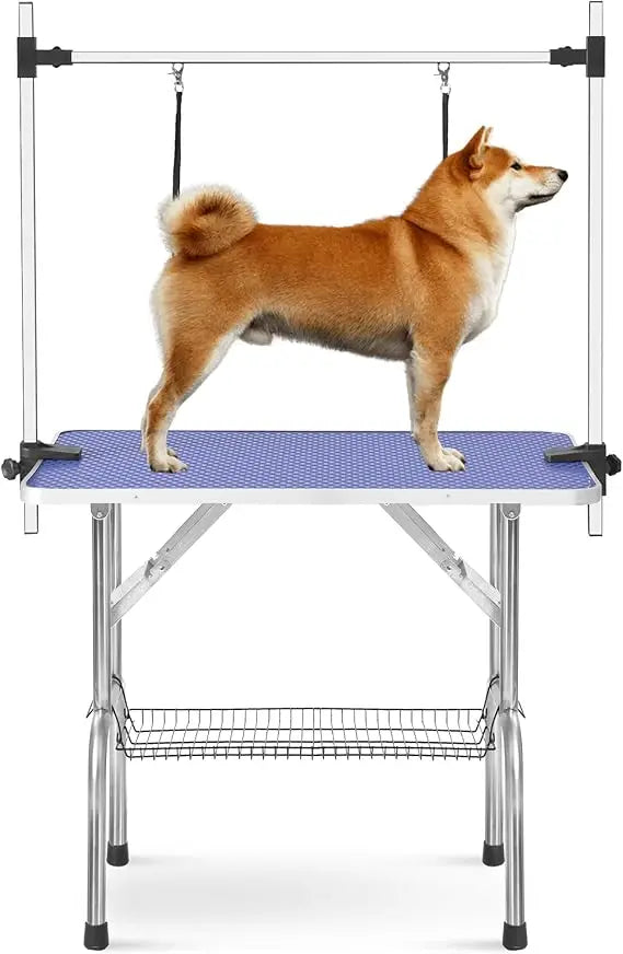 Pet Dog Grooming Table, Adjustable Large Heavy Duty Professional Foldable