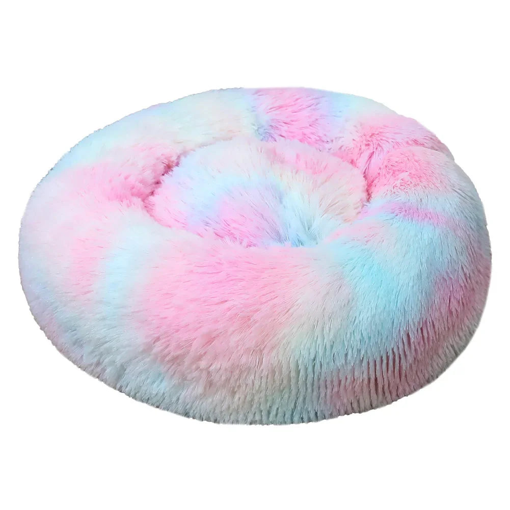 Cat Beds Washable Soft Pet Kennel Winter Thickened Warm Donut Round