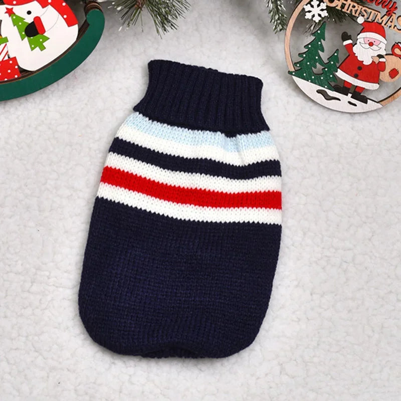 Cute Pet Dog Sweater for Small Dogs Winter Warm Puppy Cat Clothes