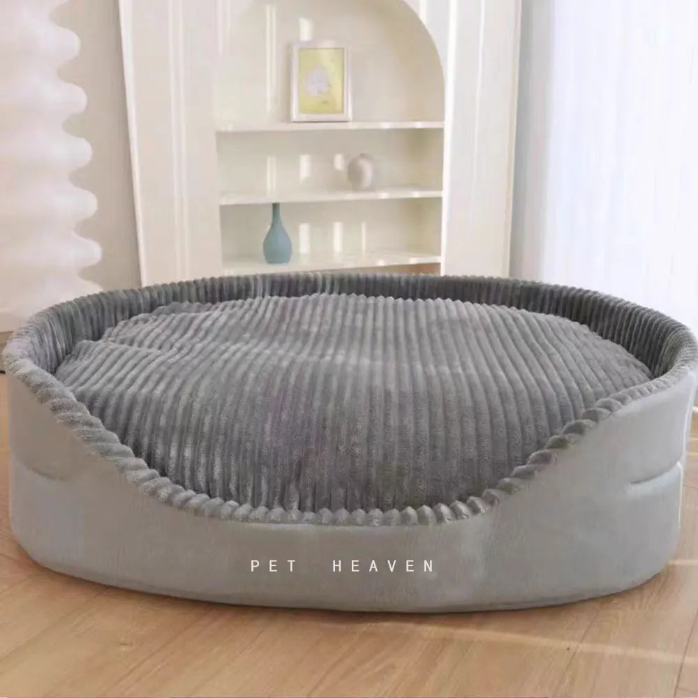 A super sized pet bed that is soft, dirt resistant, non slip, comfortable