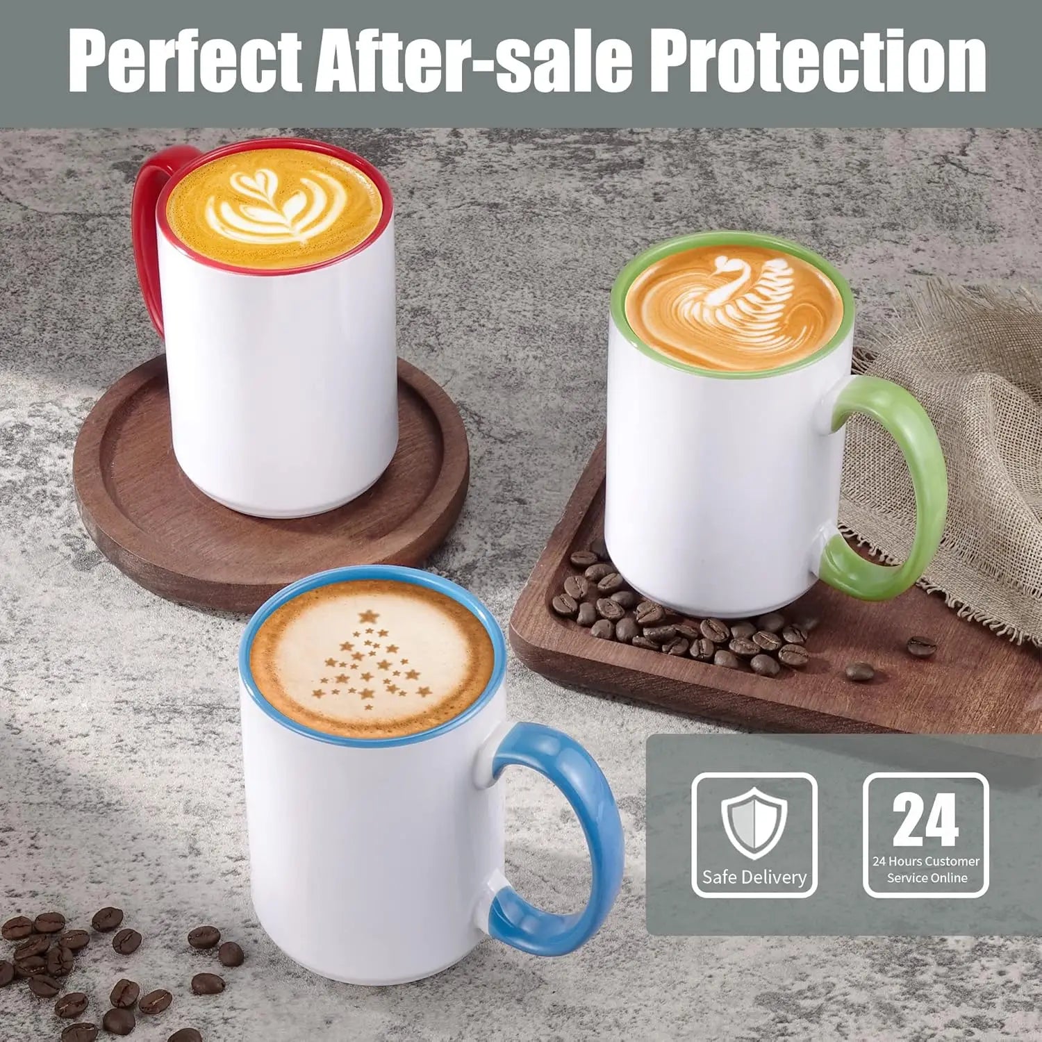 15 oz Sublimation Mugs Set of 12,