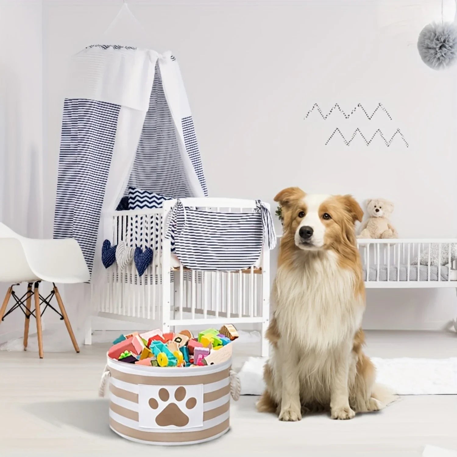 Pet Toy  Box, Dog Clothes  Box, Dog Cleaning Supplies