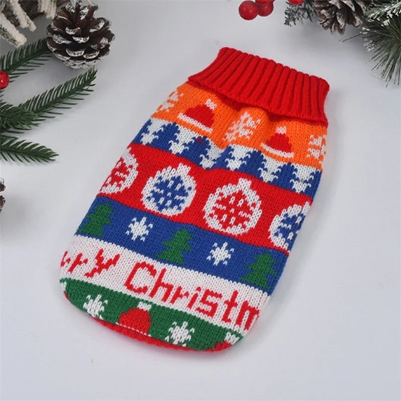 Cute Pet Dog Sweater for Small Dogs Winter Warm Puppy Cat Clothes