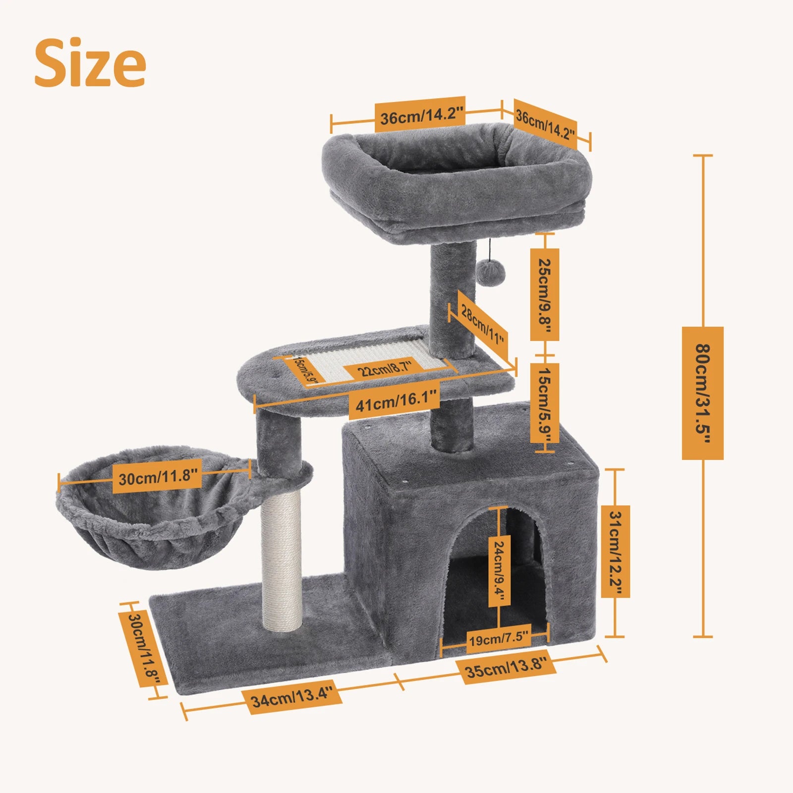 Cat tree Cat Tower for Indoor Cats 2 Styles Cat Activity Tree