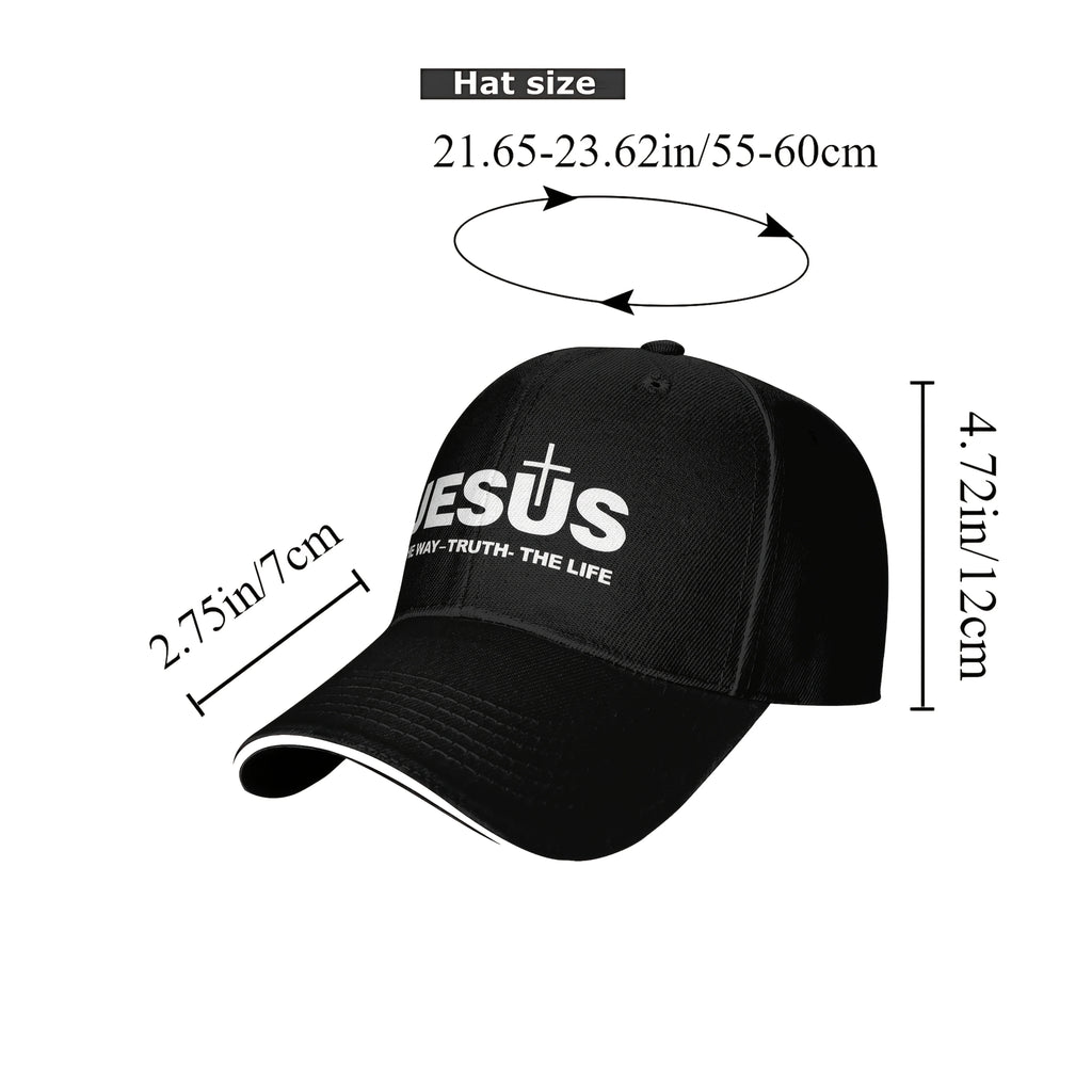 1 Jesus Cross Printed Baseball Cap Men and Women