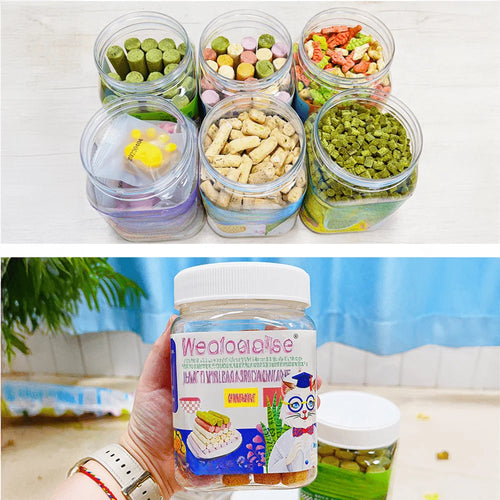 , Cat Treats for Hairball Support and Teeth Cleaning, Chicken Flavored Hairball Treats for Cats