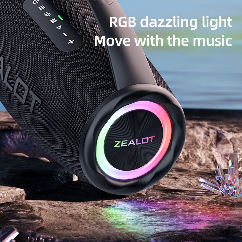 80W high power bluetooth speaker portable RGB colorful