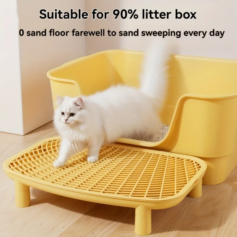 Anti-spill Design Cat Litter Mat,Easy-to-clean Removable Pad