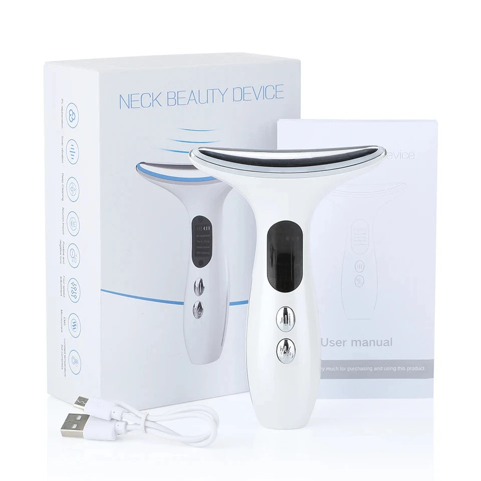 Neck Beauty Device for Skin Care Adults Men and Women White