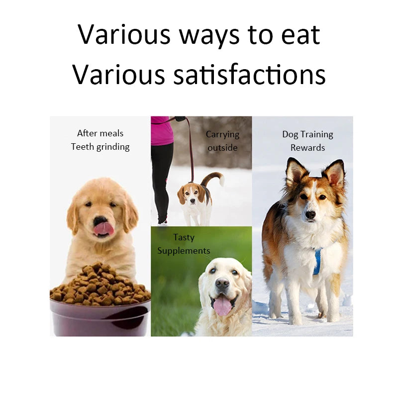 Dog Snacks Teething Stick 120g Mixed Flavor Tooth Cleaning Bone Fresh Breath