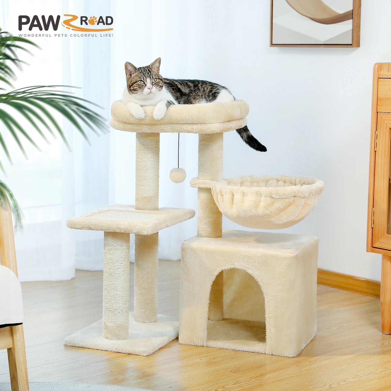 Cat tree Cat Tower for Indoor Cats 2 Styles Cat Activity Tree