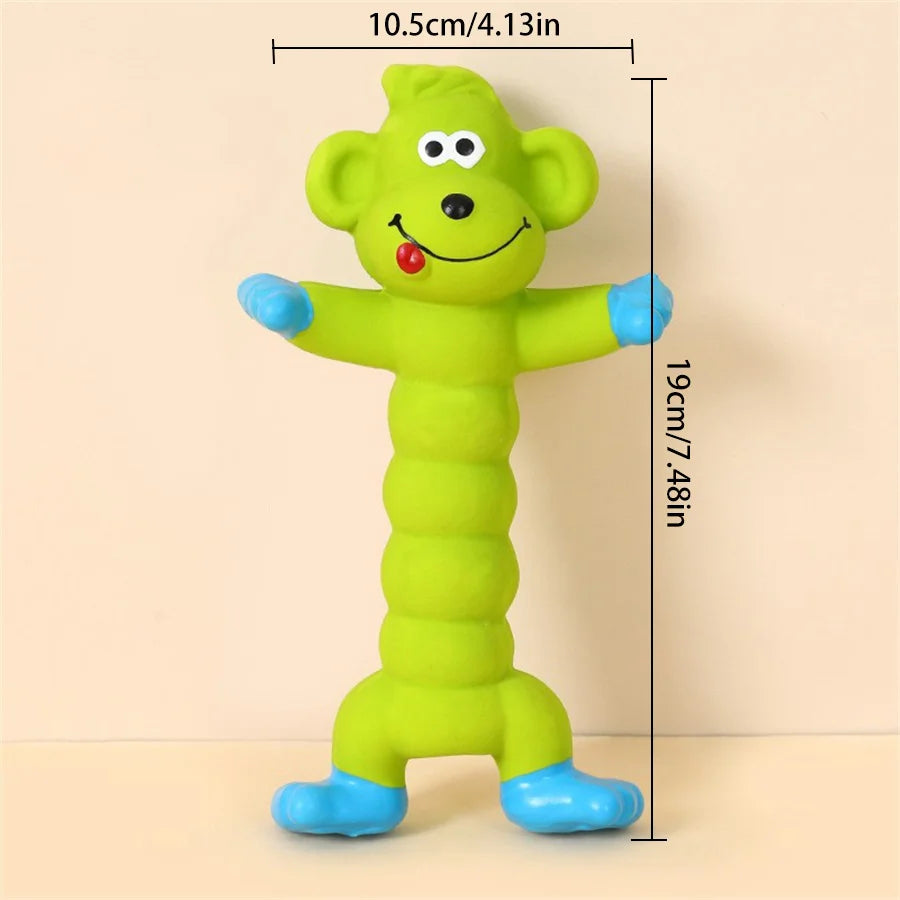 Dog Squeaky Toy for Teddy French Bulldog Latex Teeth Cleaning