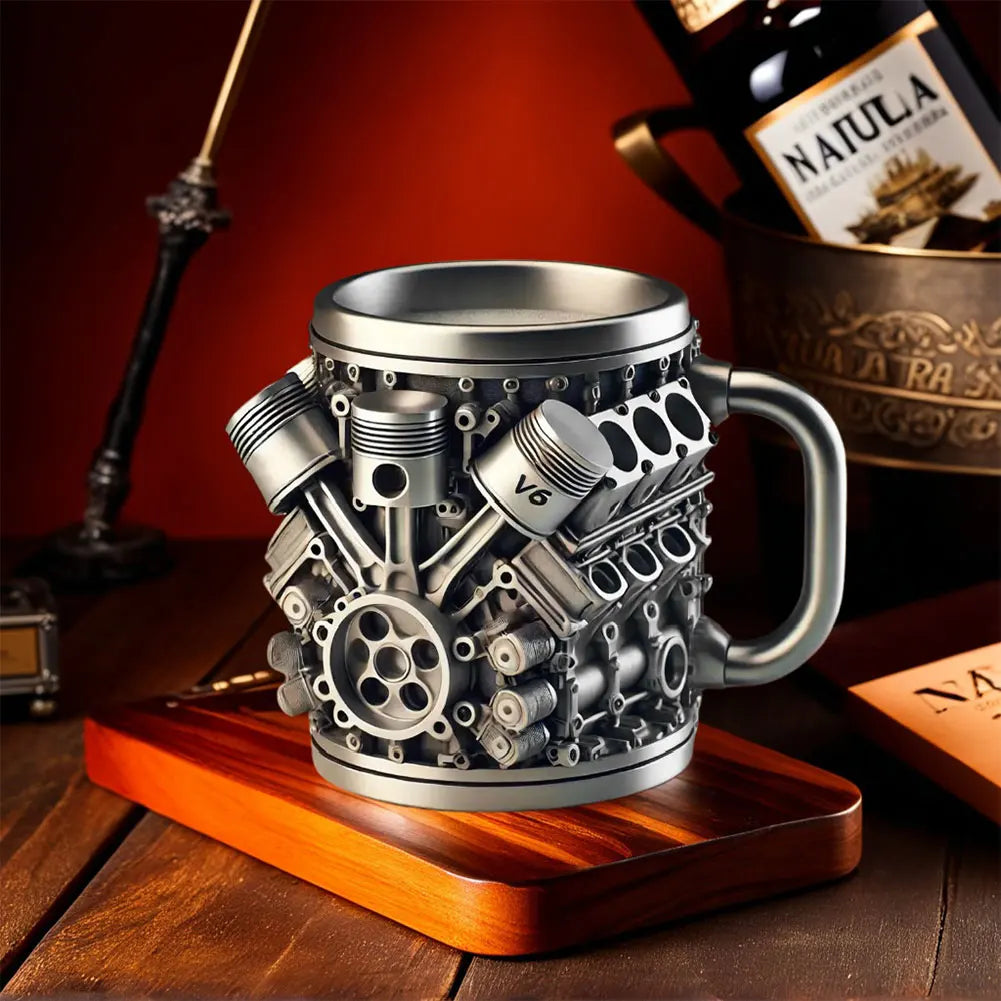 Unique Car Engine Coffee Mug 3d Engines Design Tea Cup