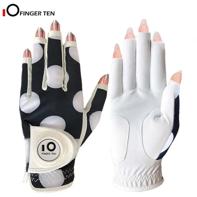 All Weather Grip Nail Golf Gloves Women Left Hand