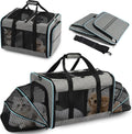 Portable 2-in-1 Pet Carrier,Double Compartment Cat & Dog Carrier