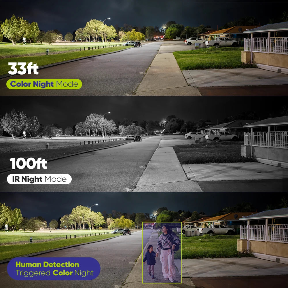 SANNCE 3MP 5MP Wifi security camera 3.6mm full color Night vision Wifi Bullet