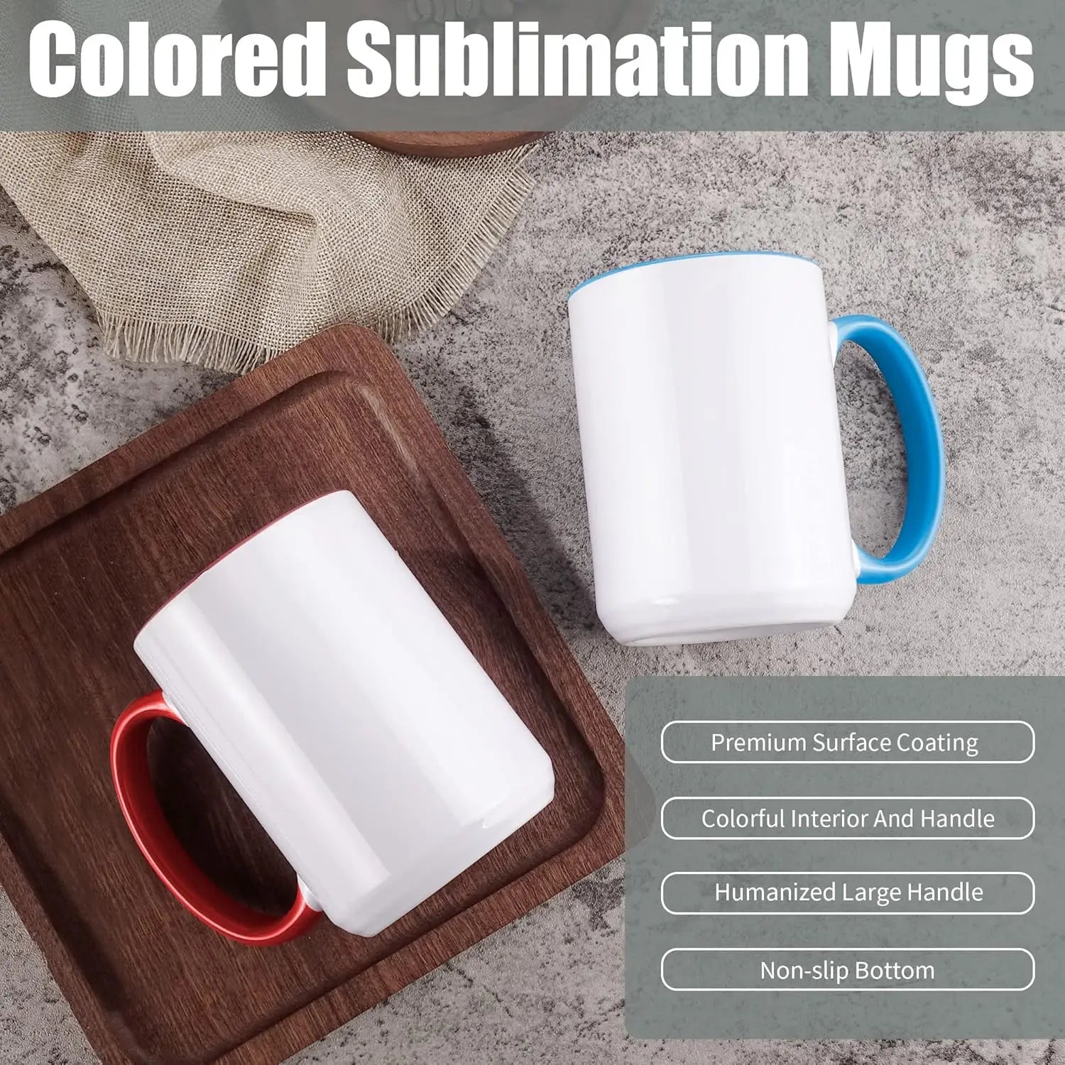 15 oz Sublimation Mugs Set of 12,