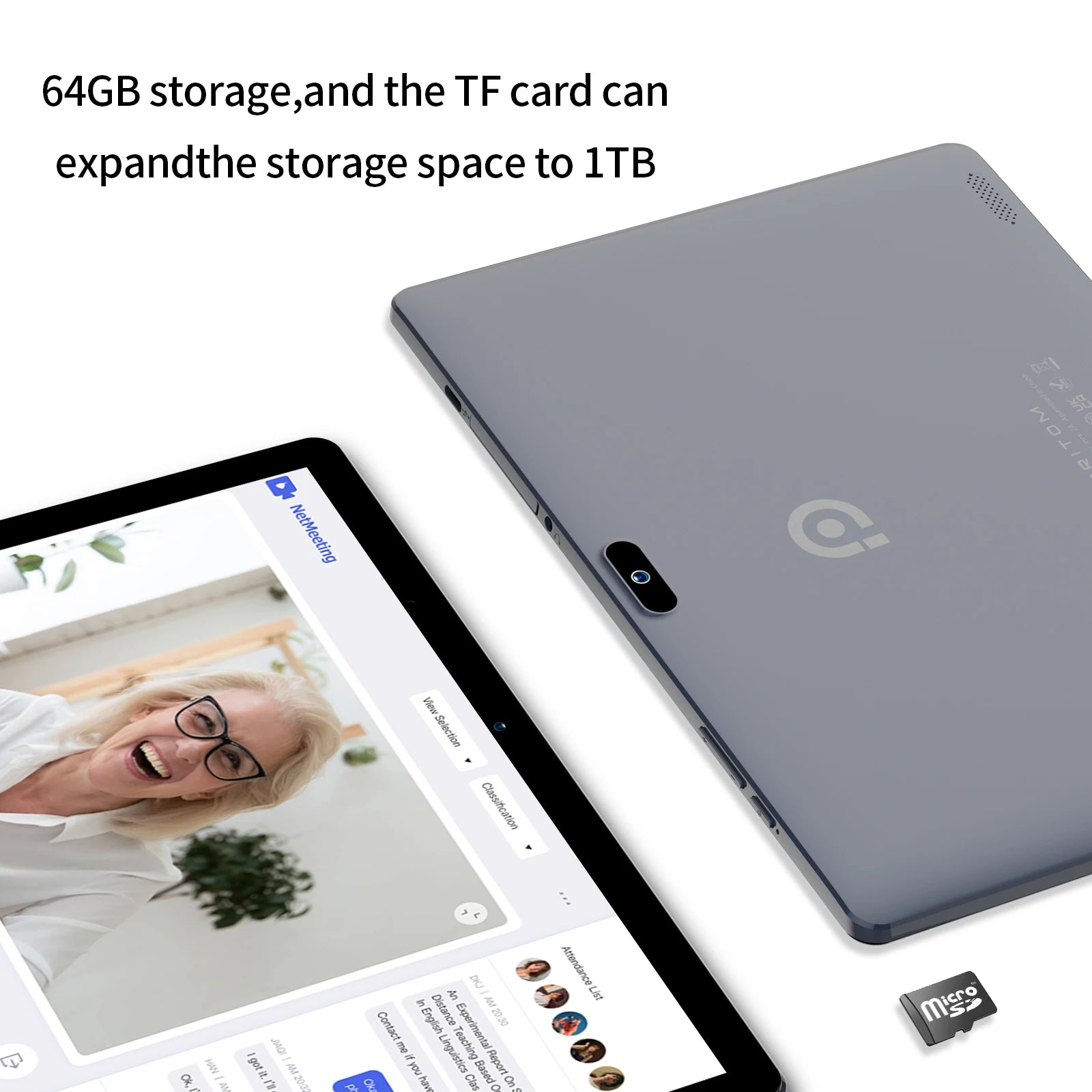 10.1 Inch Tablet PC Android 13 64 GB Quad Core Touch Screen