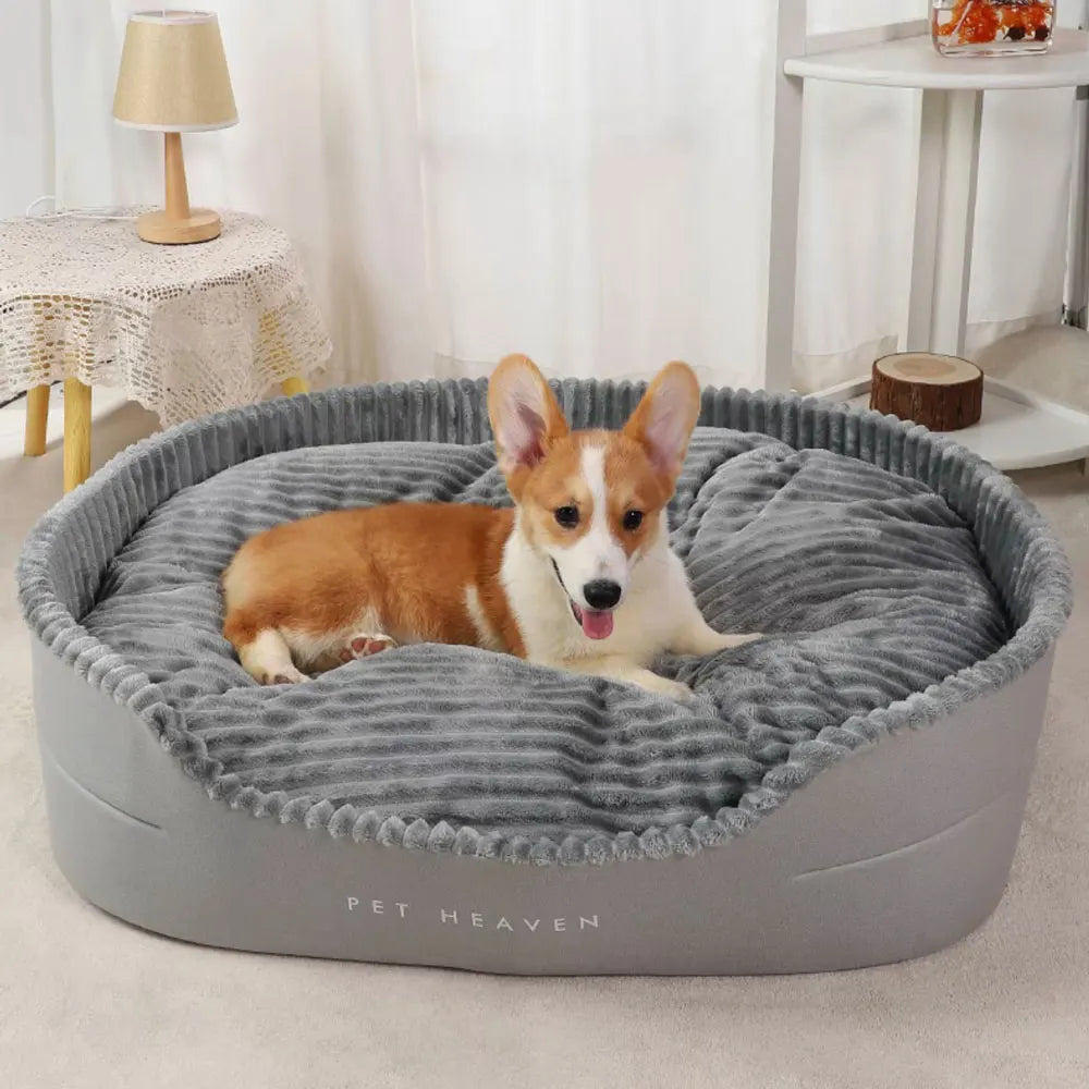 A super sized pet bed that is soft, dirt resistant, non slip, comfortable