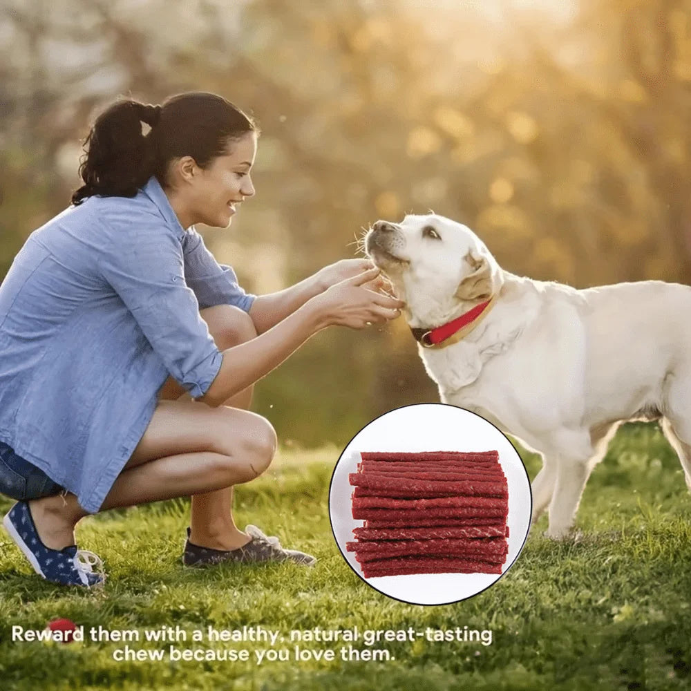 7.05oz/14.11oz(200g/400g) Beef Stick, All Natural Ingredients, Natural Dog Treats,