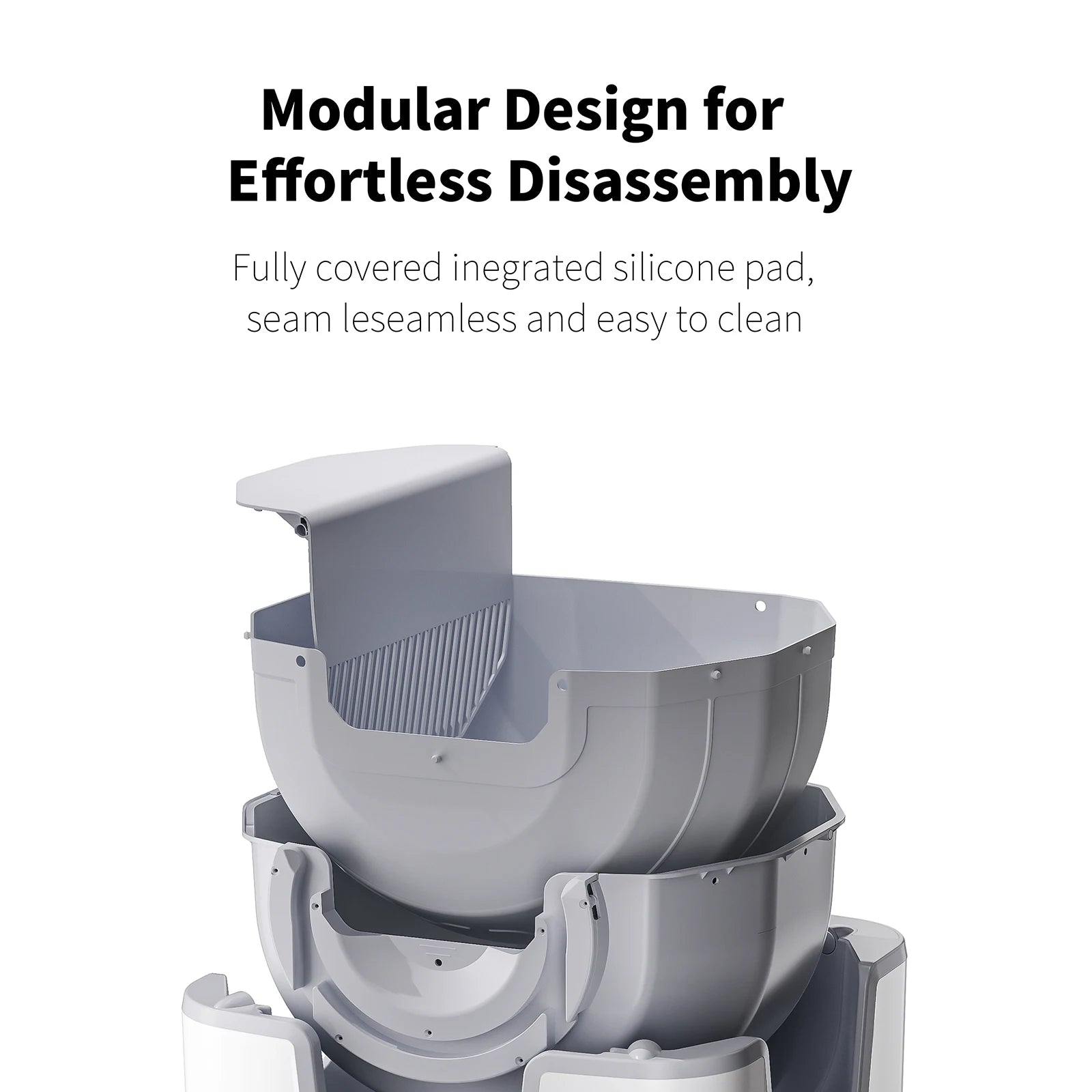 F6 Self-Cleaning Litter Box - Open-Top Automatic Cat Litter Box