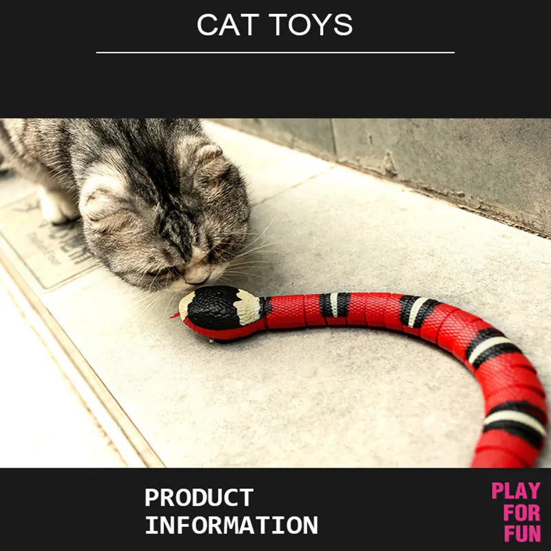 Smart Sensing Interactive Cat Toys Automatic Eletronic Snake