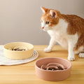 Ceramic Pet Cat Dog Bowl Small and Medium-Sized Dogs  Slow Feeding Anti-Choke Slow