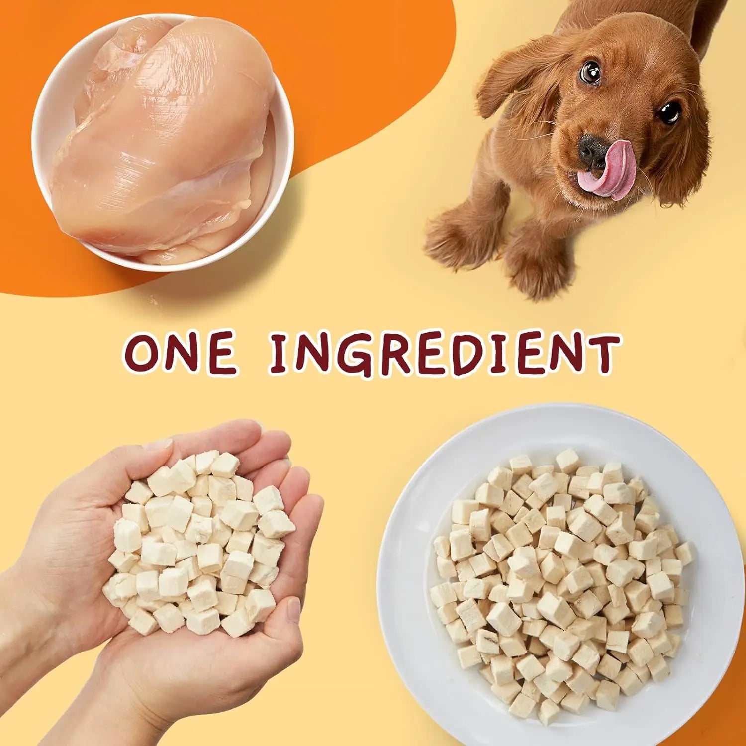 Freeze-Dried Chicken Treats for Dogs & Cats,