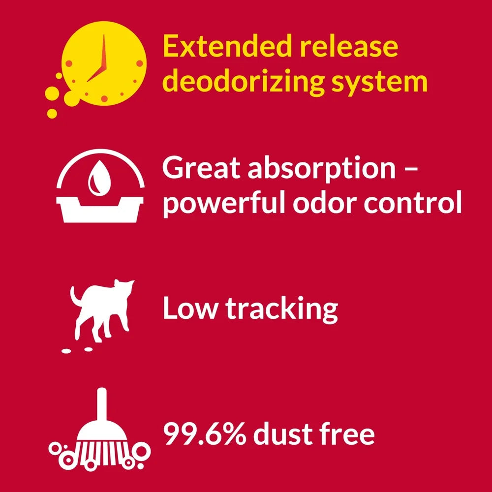 Multi-Cat Non-Clumping Cat Litter 48lb Odor Control Low Dust Clay Litter