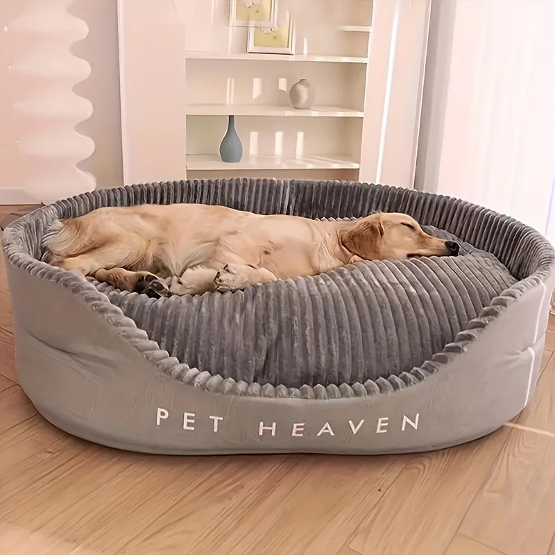 A super sized pet bed that is soft, dirt resistant, non slip, comfortable