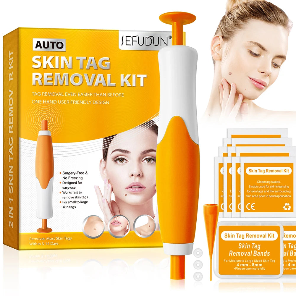 Rubber Rings Face Mole Removal Tool Kits Safety Painless