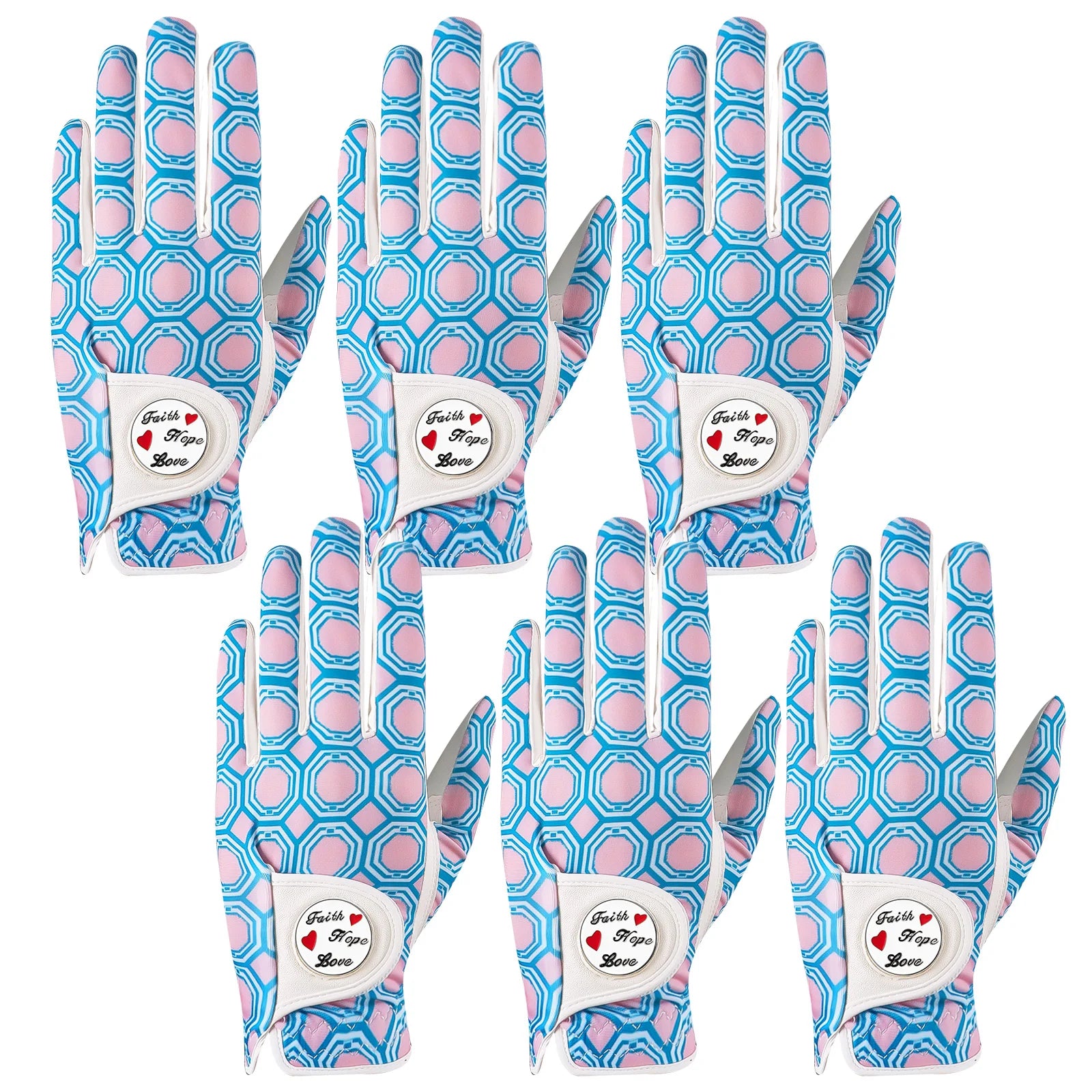 Women Golf Gloves Right Handed Golfer Left Hand Glove Grip Soft Breathable